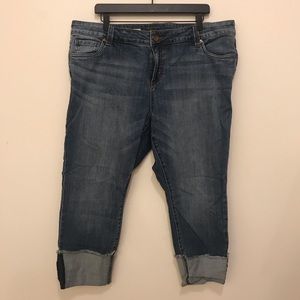 Kut From The Kloth Straight Leg Crop Jeans 18w
